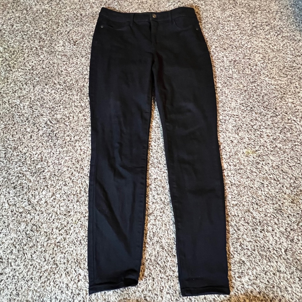 Talbots Black Jeggings Womens 4P Petite Mid Rise Skinny Stretch‎ Pants Solid